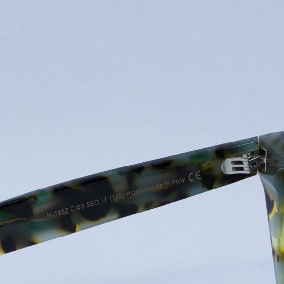 Cutler and Gross CG1352S 003 Sunglasses Green Square Frame, Grey Lenses - Picture 8 of 9